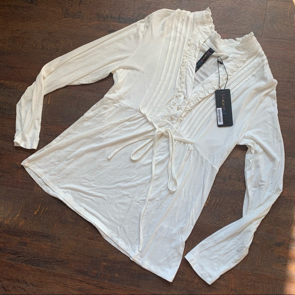 NWT Colours peasant blouse top